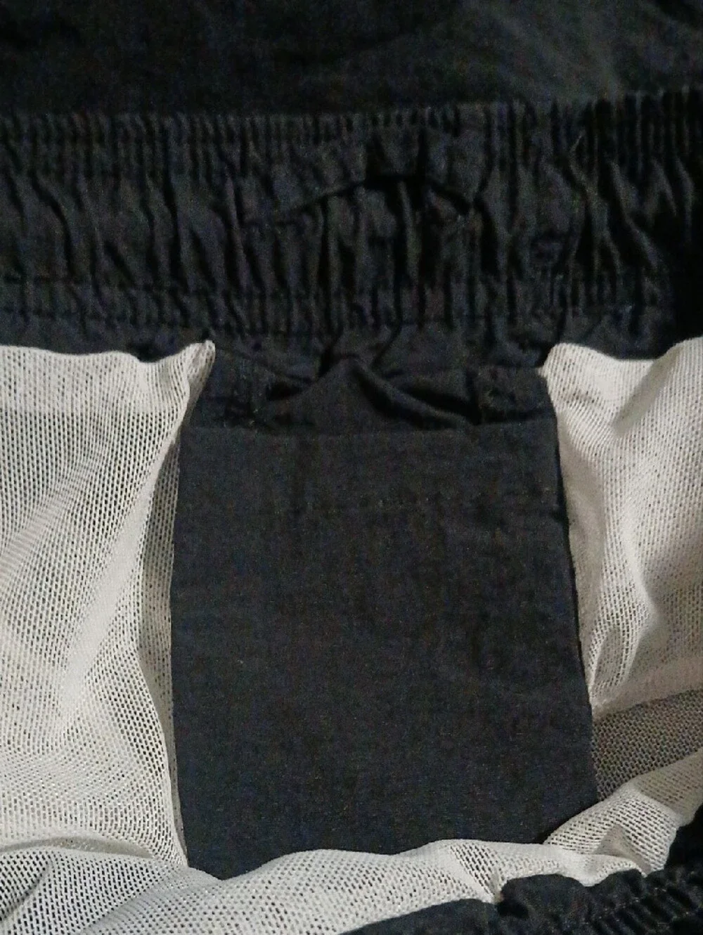 Maamgic Men’s Swim Trunks/Shorts Black Nylon Pockets Large